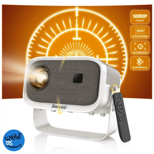 مینی ویدیو پروژکتور برند Jimveo مدل E18 وایفای و بلوتوث