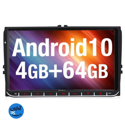 ضبط و مانیتور ماشین برند Vanku اندروید 10 صفحه نمایش لمسی